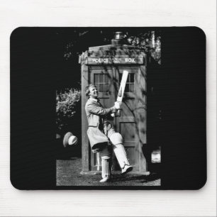 Doctor Who Peter Davison Cricket Tardis 1981 Tank  Mouse Pad