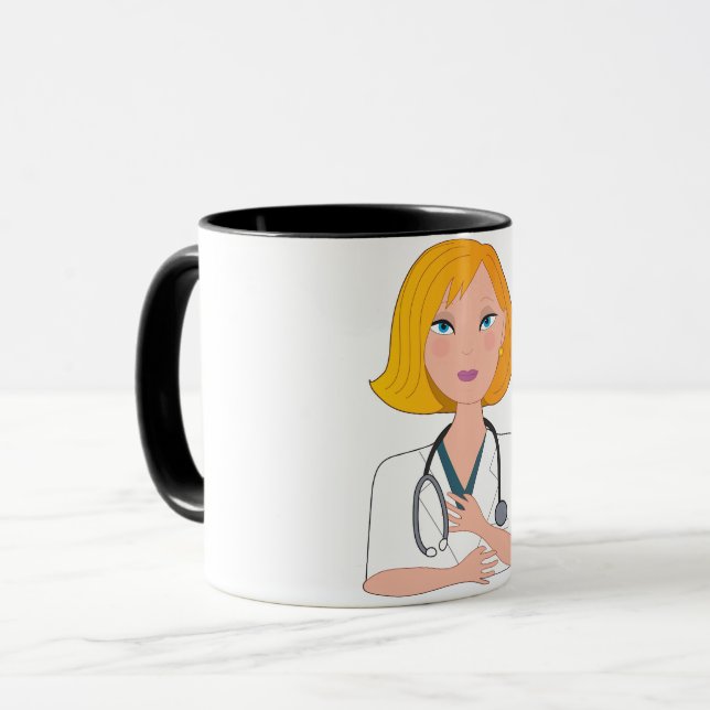 Doctor With A Stehoscope Mug (Front Left)