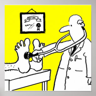 Doctor with Stethoscope Poster