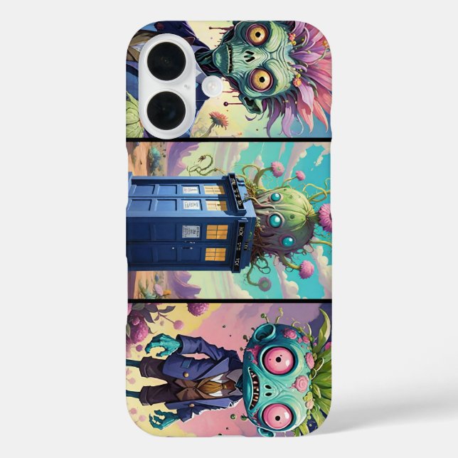 Doctor Zombie Who Case-Mate iPhone Case (Back)