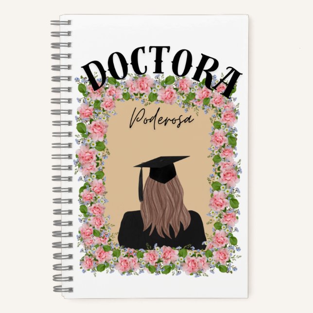 Doctora Poderosa Spiral Notebook (Front)