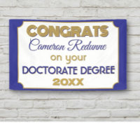 Doctorate Degree Congrats! Personalised banner