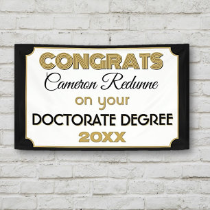 Doctorate Degree Congrats! Personalized banner