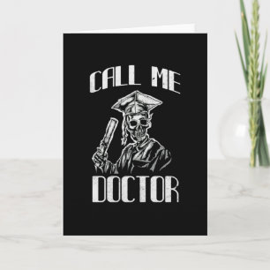 Doctorate Gift Mortarboard Funny Doctor Card