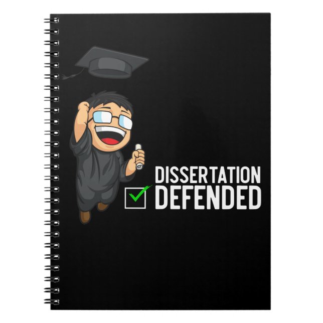 Doctorate Graduation Dissertation Defence PhD Notebook (Front)