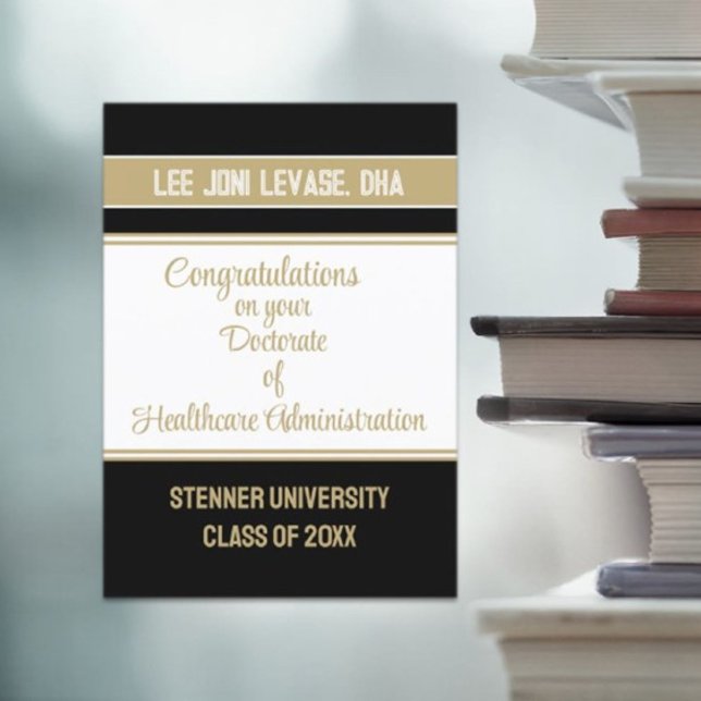  Doctorate of Healthcare Administration grad card  (Creator Uploaded)