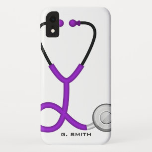 Doctors and Nurses   Name on Medical Stethoscope Case-Mate iPhone Case