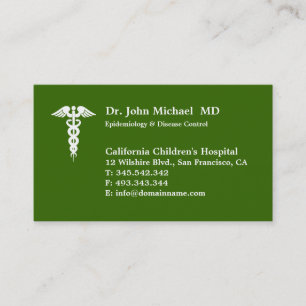 Doctor's Business Card Design Template