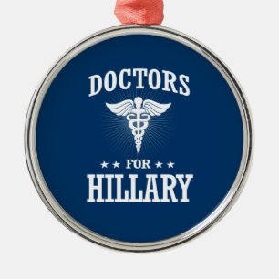 DOCTORS FOR HILLARY METAL TREE DECORATION