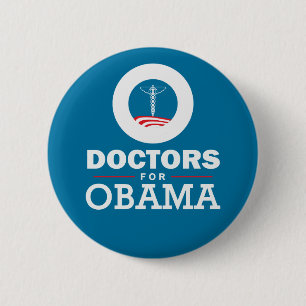 Doctors for Obama 6 Cm Round Badge