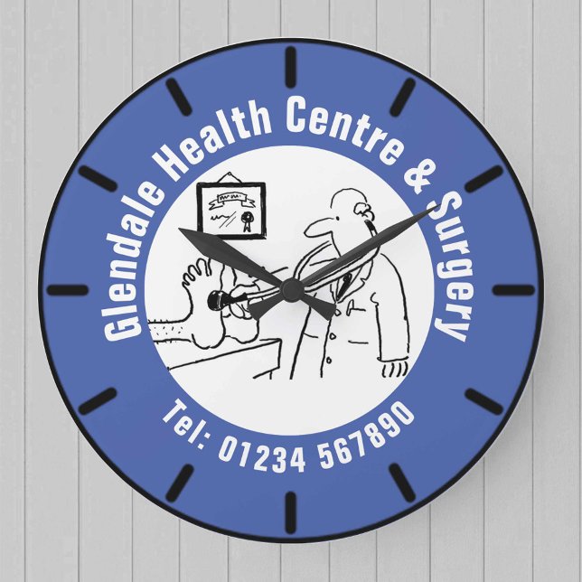 Doctor's Health Centre Cartoon. Large Clock (Creator Uploaded)