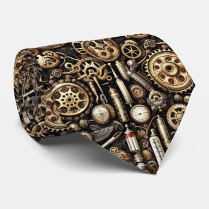 Doctor's Neck Tie   Steampunk Medical Office Tie