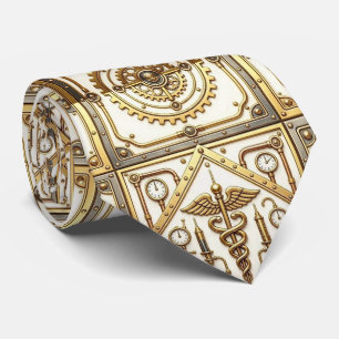 Doctor's Neck Tie   Steampunk Medical Office Tie