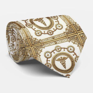 Doctor's Neck Tie   Steampunk Medical Office Tie