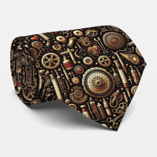 Doctor's Neck Tie   Steampunk Medical Office Tie