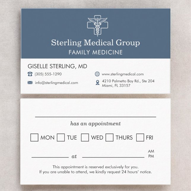 Doctor's Office Appointment  Business Card (Creator Uploaded)