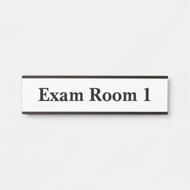 Doctor's Office Dentist Exam Room Door Sign (Front)