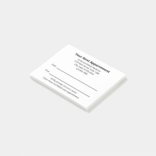 Doctor's Office Your Next Appointment Reminder Post-it Notes