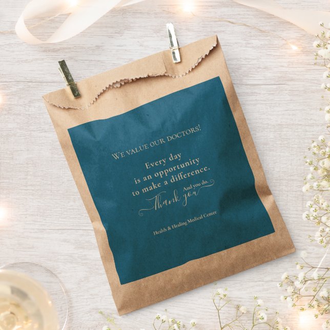 Doctors Physicians Appreciation Week Month Bulk  Favour Bags (Clipped)