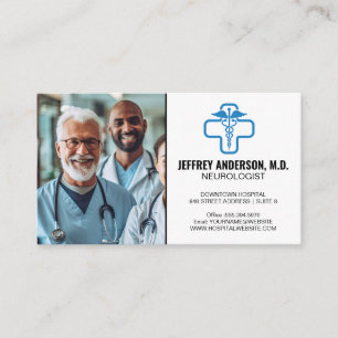 Doctors Smiling Medical Logo Business Card