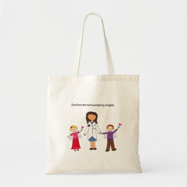 Doctors Surrounded by Angels Tote Bag (Front)
