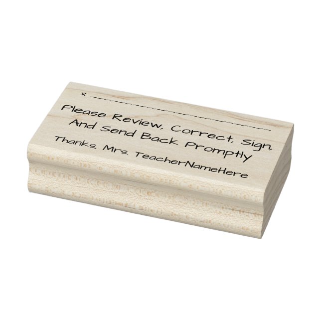 Document Review + Name Rubber Stamp (Stamp)