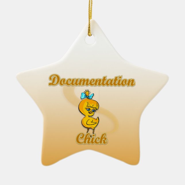 Documentation Chick Ceramic Tree Decoration (Front)