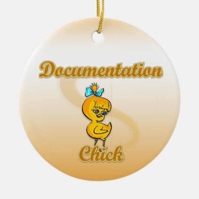 Documentation Chick Ceramic Tree Decoration (Front)