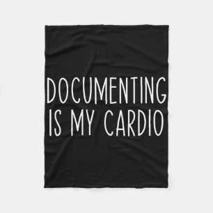 Documenting Is My Cardio Sped Teacher Collect Data Fleece Blanket