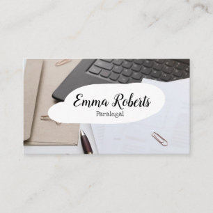 Documents Pink Law Lawyer Paralegal Business Card