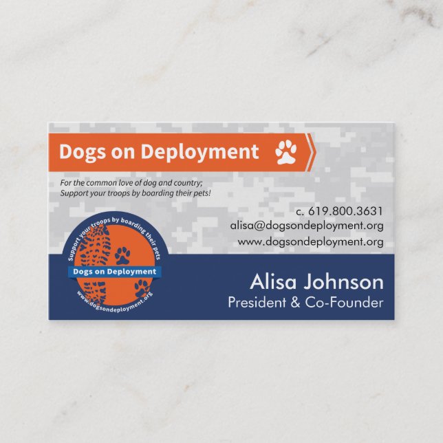 DoD Coordinator Business Cards (Front)