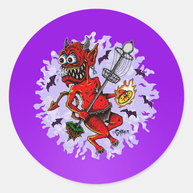 DOD - Disc Golf Classic Round Sticker (Front)