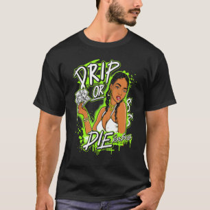Dod Graphic Match Jordan 6 Electric Green T-Shirt