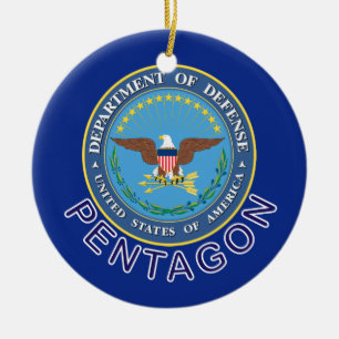 DOD Pentagon Ceramic Tree Decoration