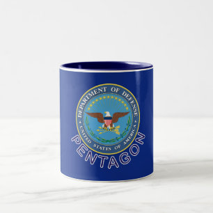 DOD Pentagon Two-Tone Coffee Mug