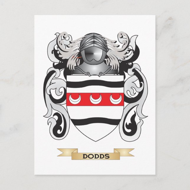 Dodds Coat of Arms Postcard (Front)