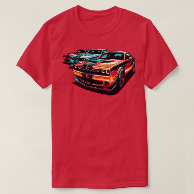 Dodge Challenger 14 T-Shirt (Design Front)