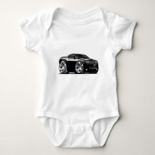 Dodge Challenger Black Car Baby Bodysuit