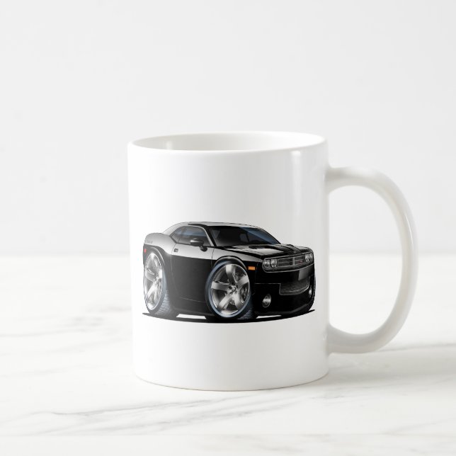 Dodge Challenger Black Car Coffee Mug (Right)