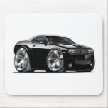 Dodge Challenger Black Car Mouse Pad<br><div class="desc">Mousepad Horizontal Template</div>