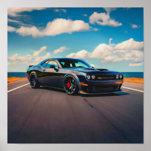 Dodge Challenger in Nature Poster