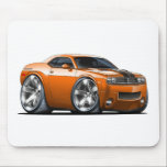 Dodge Challenger Orange Car Mouse Pad<br><div class="desc">Mousepad Horizontal Template</div>