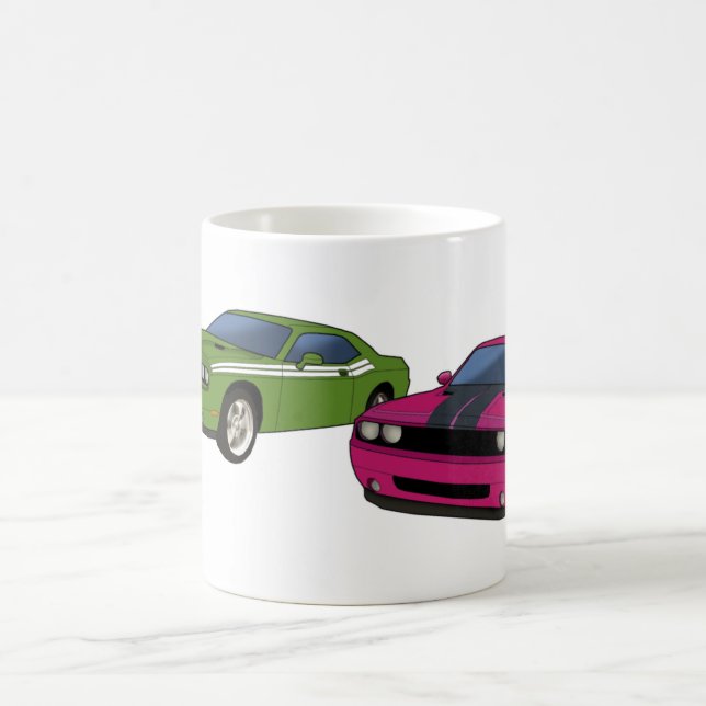 Dodge Challenger race Coffee Mug (Center)