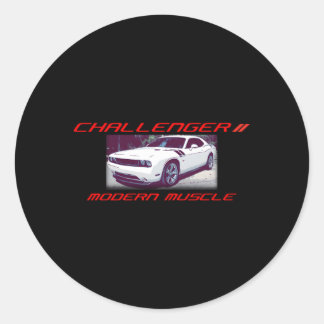 Dodge Challenger Rt Coon Style Classic Round Sticker