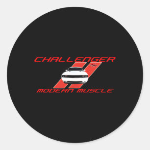 Dodge Challenger Rt Modern Muscle Classic Round Sticker