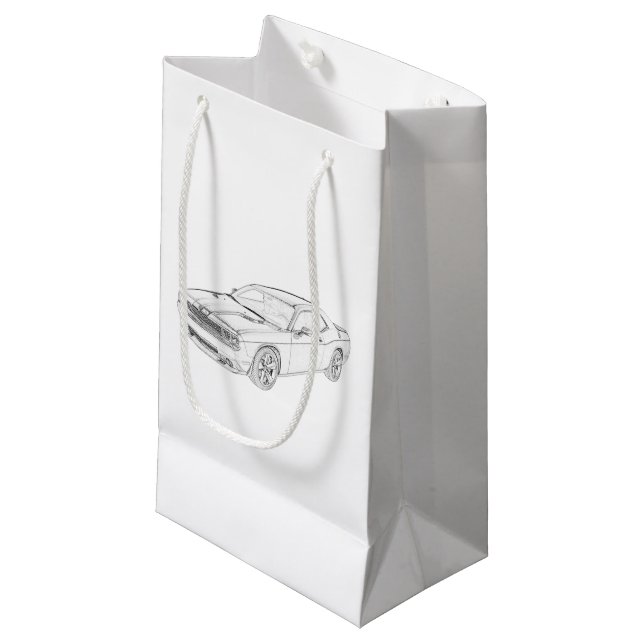 Dodge Challenger Small Gift Bag (Front Angled)