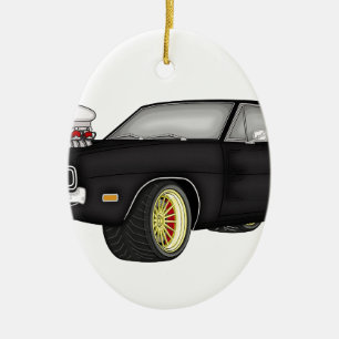dodge charger ceramic tree decoration