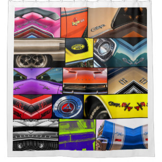 Dodge Charger R/T Challenger Dart GTS Demon Shower Curtain