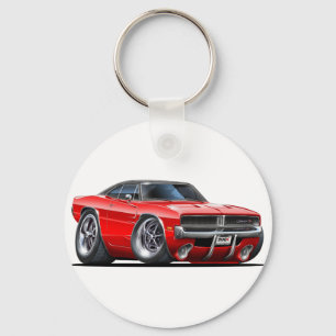 Dodge Charger Red Car Key Ring