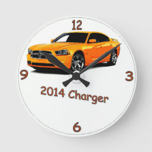 DODGE CHARGER ROUND CLOCK